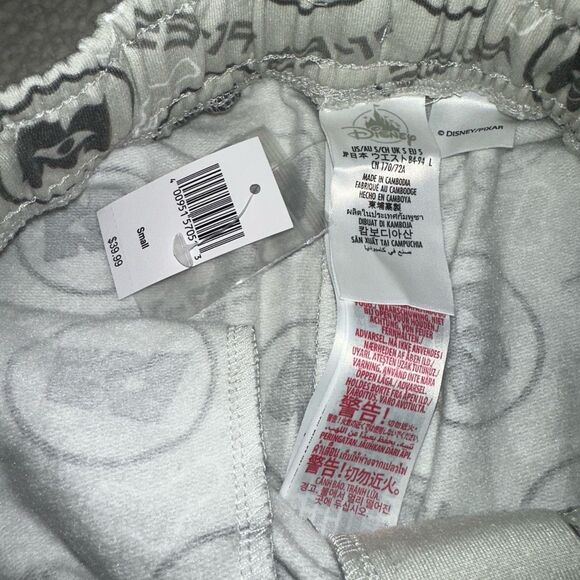 Disney Parks Monsters Inc Small Unisex Elastic Waist Sweat Shorts Green Gray NWT - Picture 3 of 6